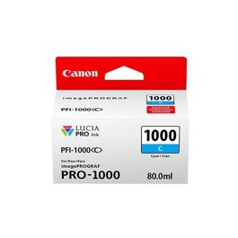 Cartucho canon pfi - 1000 c cian pro - 1000