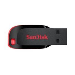 Memoria usb 2.0 sandisk 64gb cruzer blade rojo