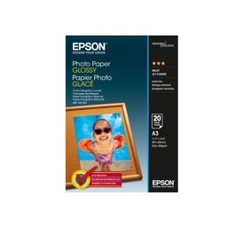 Papel foto epson s042536 a3 glosy 20 hojas 200grs