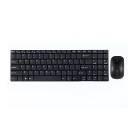 Combo teclado ingles multimedia phoenix ultra fino negro +  raton inalambrico phoenix 2.4ghz 1000 - 2000 dpi negro