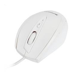 Mouse raton optico phoenix cable usb 800 - 1600 dpi  5 botones con scroll blanco gaming