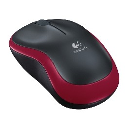 Mouse raton logitech m185 optico wireless inalambrico rojo 2.4ghz