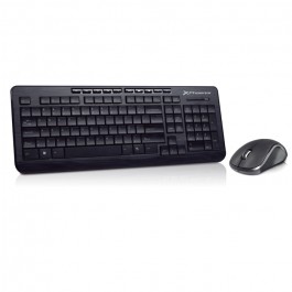 Combo teclado qwerty español multimedia phoenix phkeywireless wireless inalambrico negro + raton mouse optico inalambrico recep