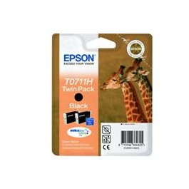 Pack 2 tintas  epson c13t07114h10 negro gran capacidad pack de 2 unidades -  jirafa