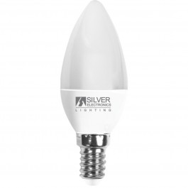 Bombilla led silver electronic vela decorativa 7w70w -  e14 -  3000k -  620 lm -  luz calida -  a+