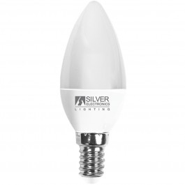 Bombilla led silver electronic vela decorativa 7w70w -  e14 -  5000k -  620 lm -  luz fria -  a+