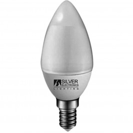 Bombilla led silver electronic eco vela 5w35w -  e14 -  3000k -  436 lm -  160º -  luz calida -  a+