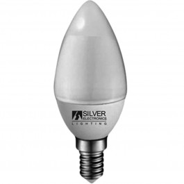 Bombilla led silver electronic eco vela 5w57w -  e14 -  6000k -  436 lm -  160º -  luz fria -  a+