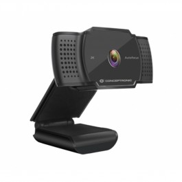 Webcam 2k conceptronic amdis02b 5mp -  usb - 3.6mm  - 30 fps - angulo vision 72º -  enfoque automatico - microfono integrado