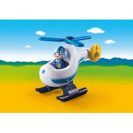 Playmobil 1.2.3 helicoptero de policia