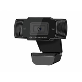 Webcam hd conceptronic amdis03b - 720p ( 1080p interpolado) - usb 2.0 - 30 fps - angulo vision 68º - microfono integrado