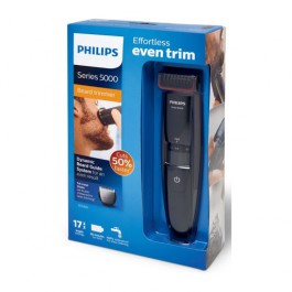 Afeitadora philips trimmer bt5200 - 16 5000 series color negro peine guia integrado