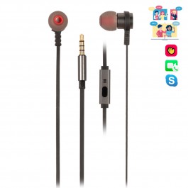 Auriculares metalicos ngs crossrally graphite - tecnologia voz assistant - 20hz - 20khz - 95db  - jack 3.5mm - cable 1.2m